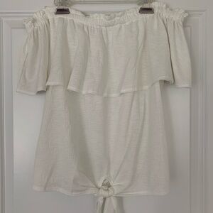 Elegant Off-Shoulder White Top